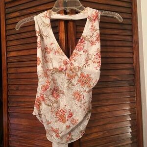 Vintage Wet Seal Red and Green Asymmetrical Wrap